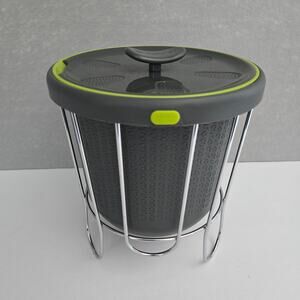 Polder Kitchen Composter 1 Gallon Countertop Compost Bin w/ Steel Frame - Used